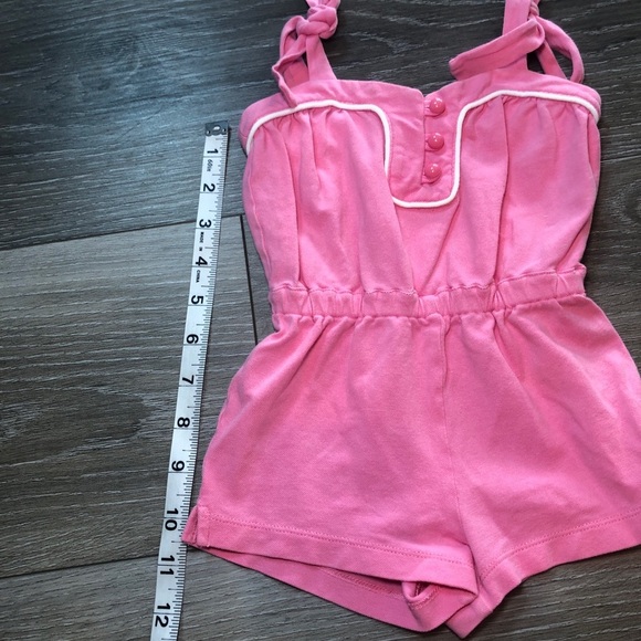 Janie And Jack Pink Romper Swim Coverup Baby Girls Size 3-6 Months - Picture 5 of 7